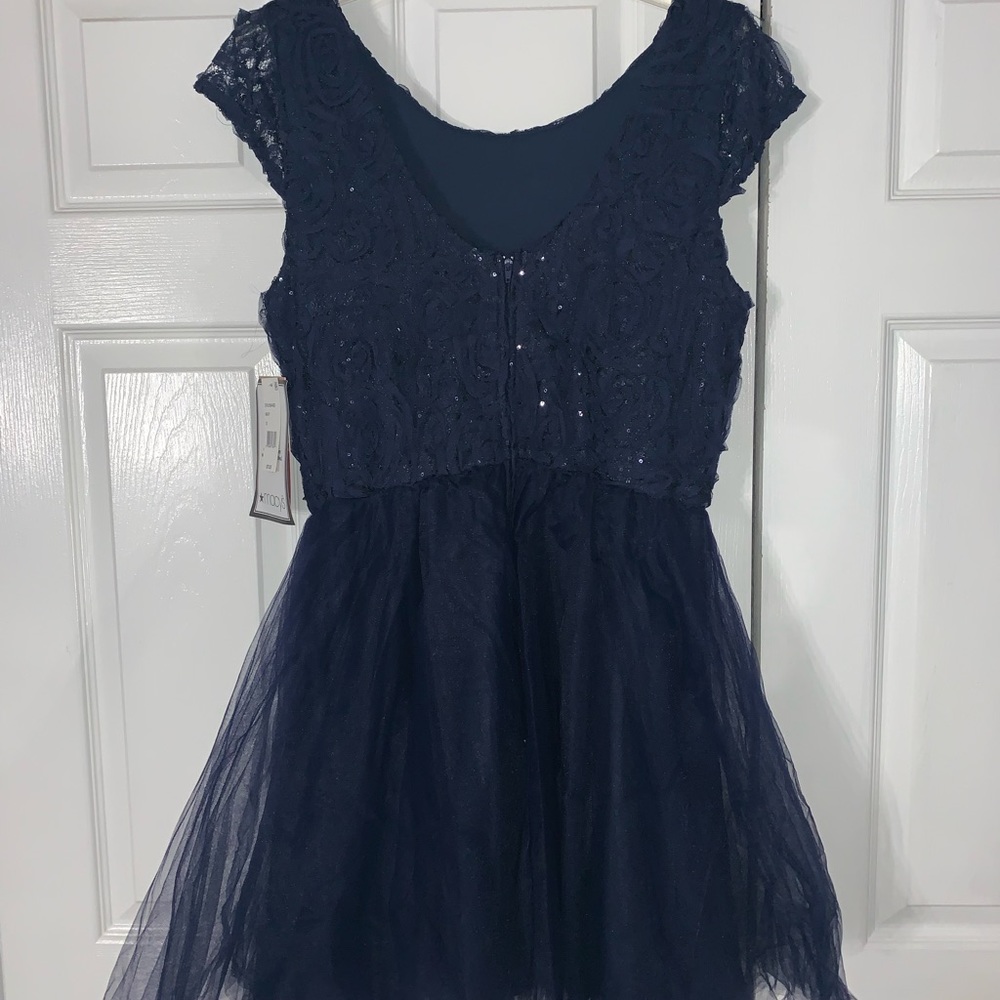 Navy Blue Homecoming Dress